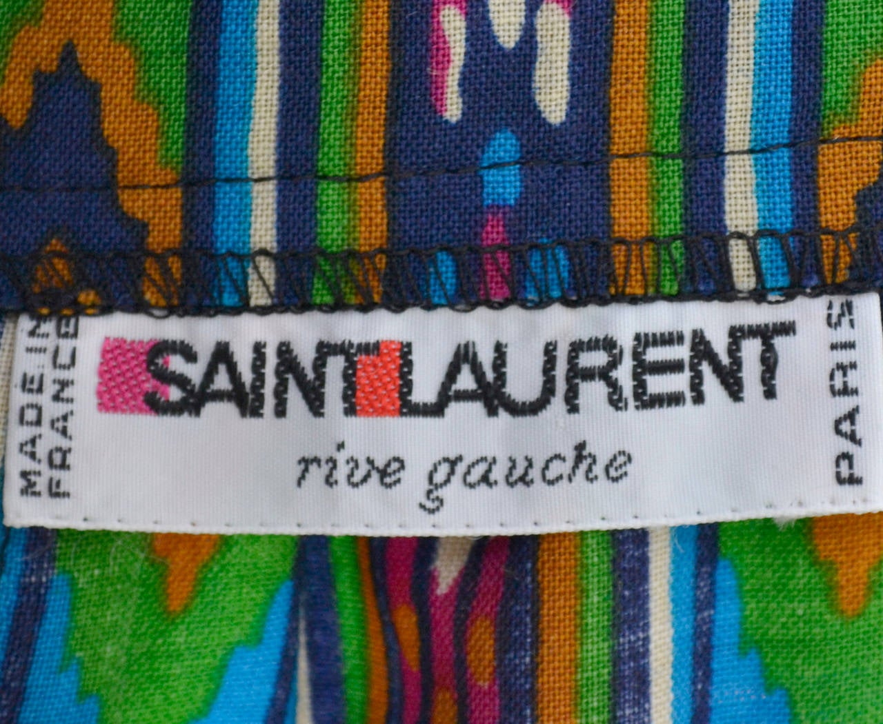 1970s YSL Vintage Dress Yves Saint Laurent 2 pc Silk Skirt Blouse Mint Condition 3