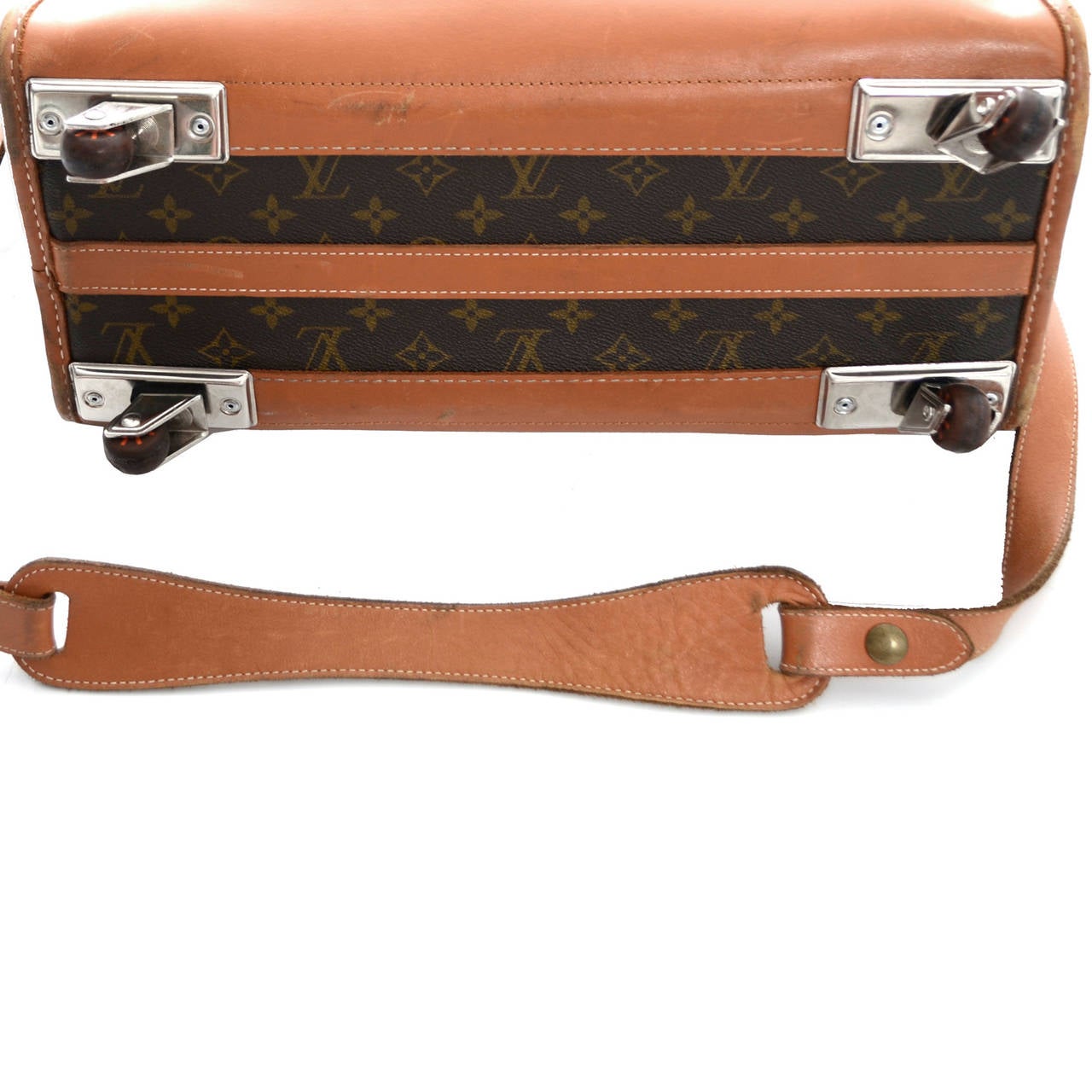 Authentic Vintage Louis Vuitton Rolling Monogram Canvas Weekender Bag Luggage 2