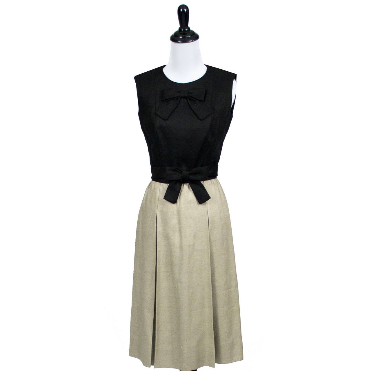 1960s Vintage Dress Designer Donald Brooks I Magnin Linen In Excellent Condition In Portland, OR