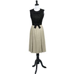 1960s Vintage Dress Designer Donald Brooks I Magnin Linen