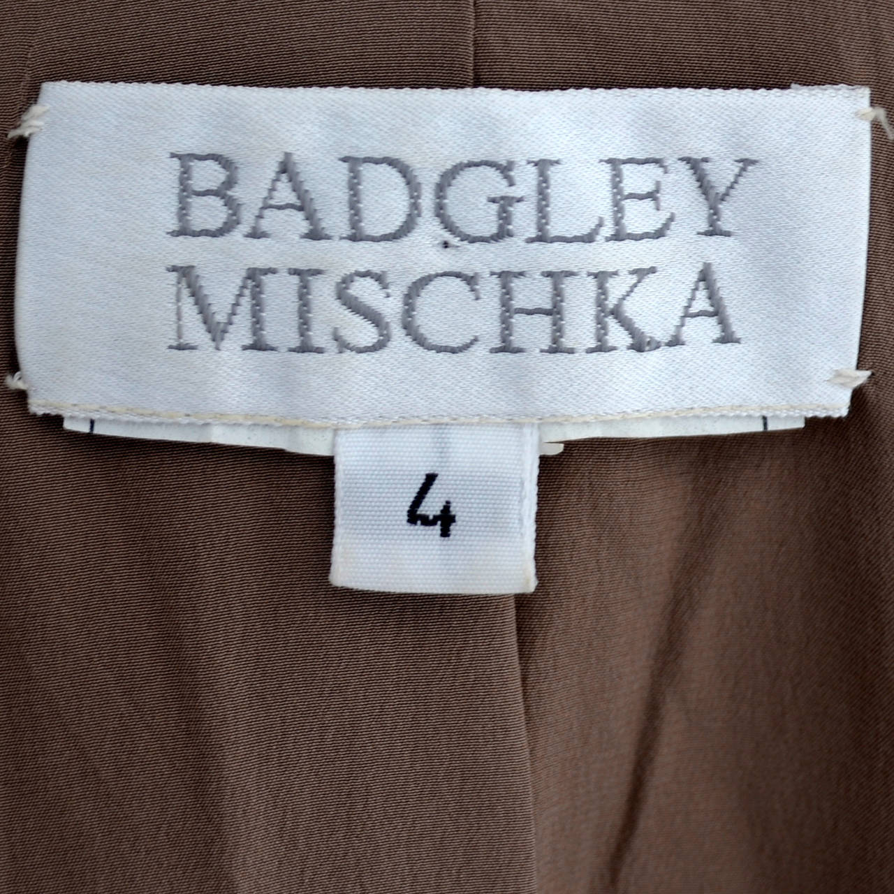 Badgley Mischka Vintage Evening Silk Skirt Suit Rhinestone Buttons Size 4 2