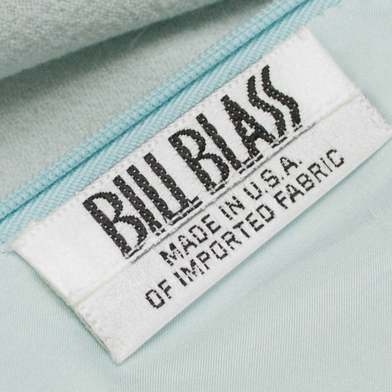 1970s Bill Blass Vintage Dress in Blue Wool Crepe w Unique Seam Details 4