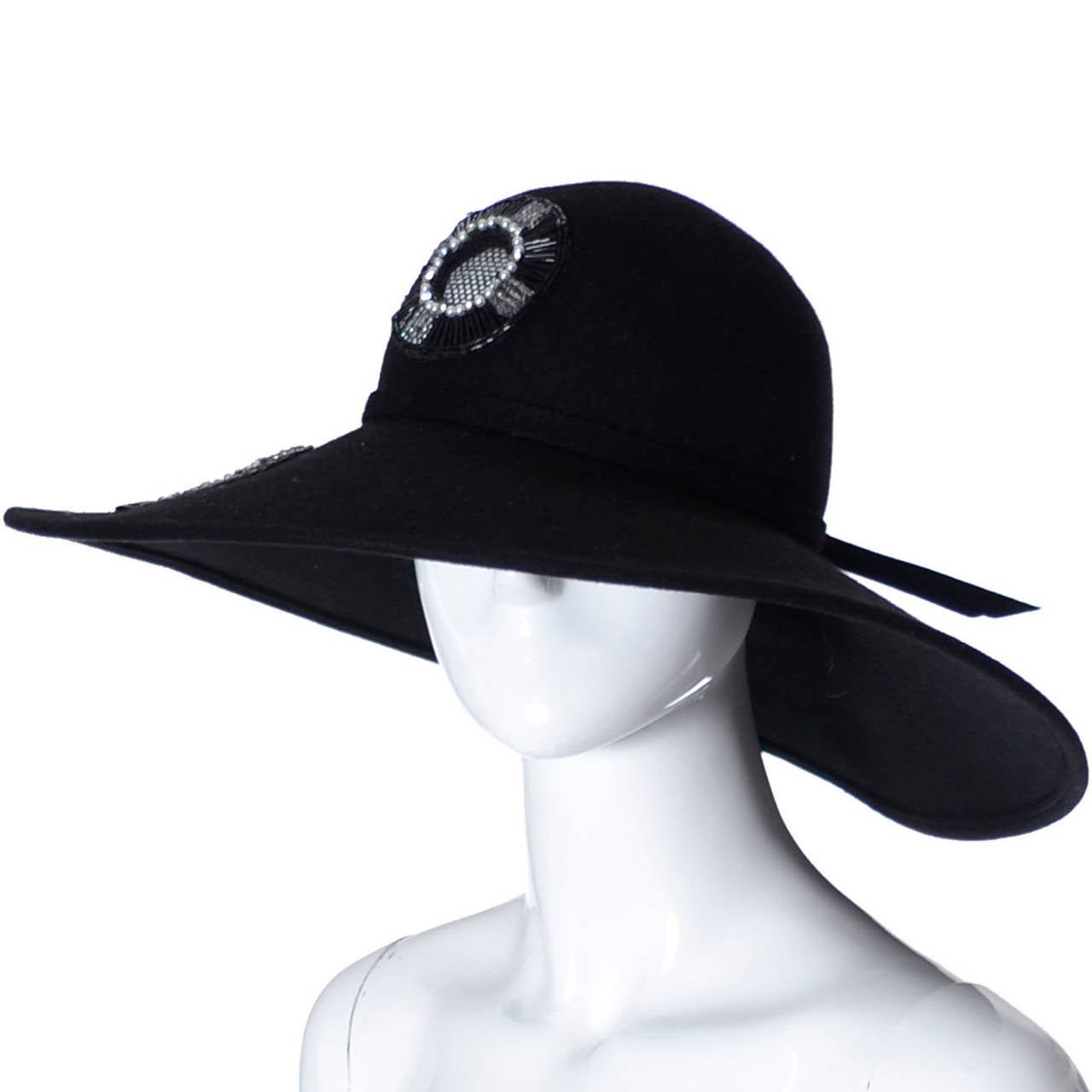 FRANK OLIVE Private Collection Vintage 70’s Fedora Black Hat Frank Olive Hats - Etsy main image 2
