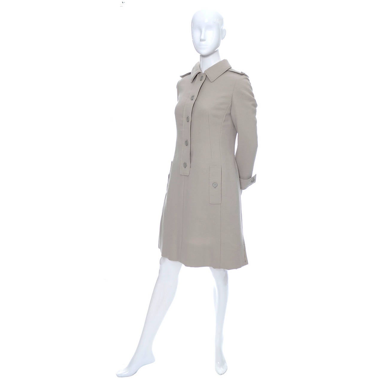 1960s Geoffrey Beene Vintage Coat Dress Saks Fifth Avenue Never Worn In New Condition In Portland, OR