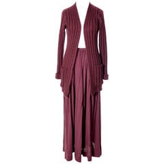 Missoni Maglia Vintage Wool Knit Cardigan Sweater and Maxi Skirt 1970's I Magnin 2