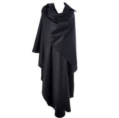 Givenchy Vintage Cape Wrap Wool Bergdorf Goodman New York 1970s