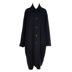 Yohji Yamamoto Ys Vintage Coat Black Wool Cocoon Japan