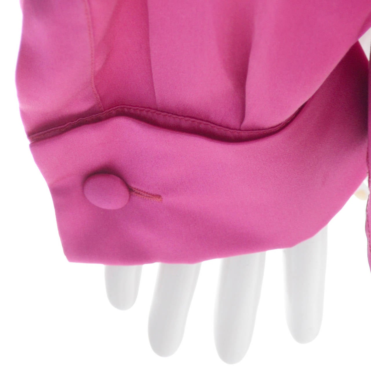 Yves Saint Laurent Pink Silk Vintage Blouse YSL Rive Gauche Top