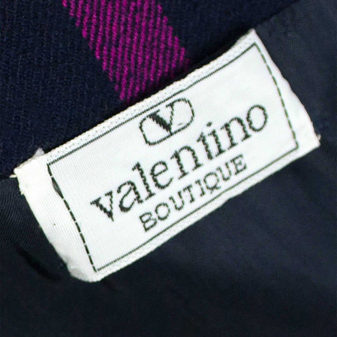 Women's Vintage Valentino Boutique Coat or Coat Dress Plaid Wool