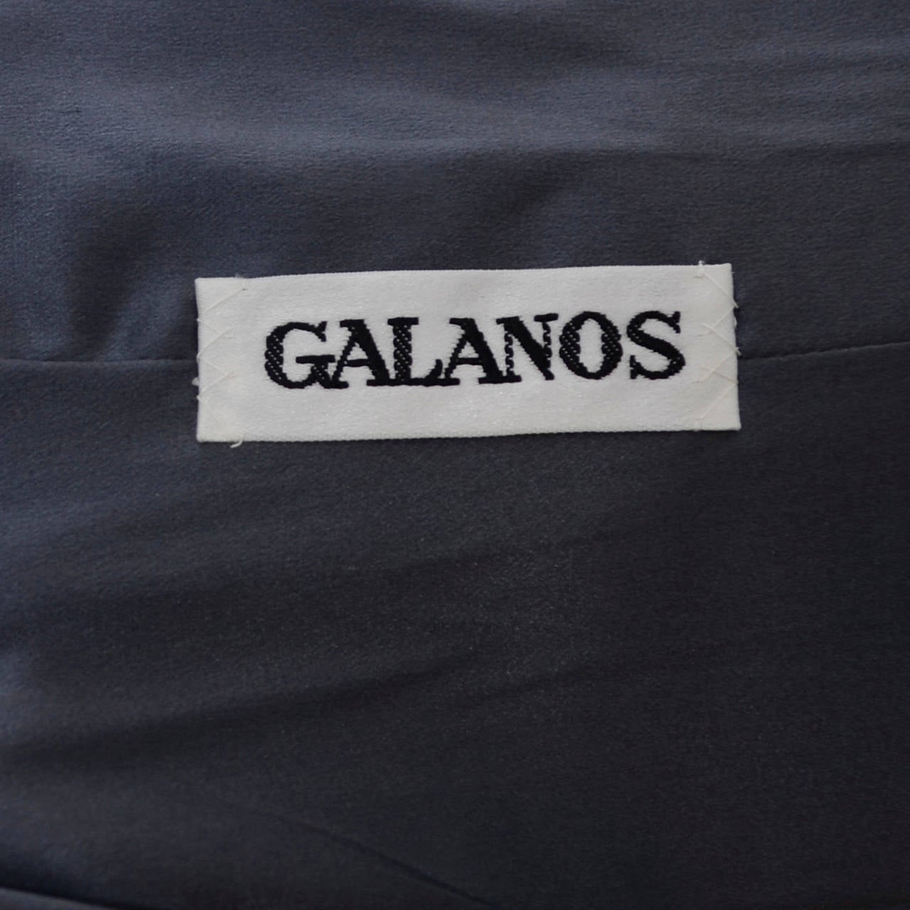 Women's Vintage James Galanos Suit Tunic Top Pants Pantsuit Gray Wool Outfit Minimalist For Sale