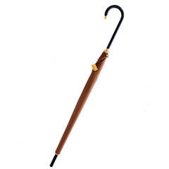 Dead Stock New Vintage Gucci Umbrella 1970s Brown Italy