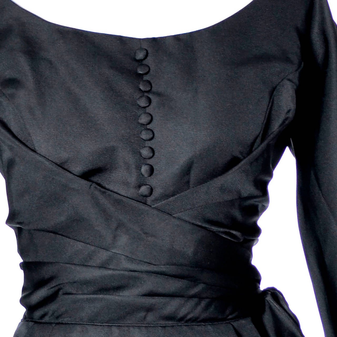 B. Altman & Co Fifth Avenue NY Max Lawrence 1950s Vintage Little Black Dress In Excellent Condition In Portland, OR