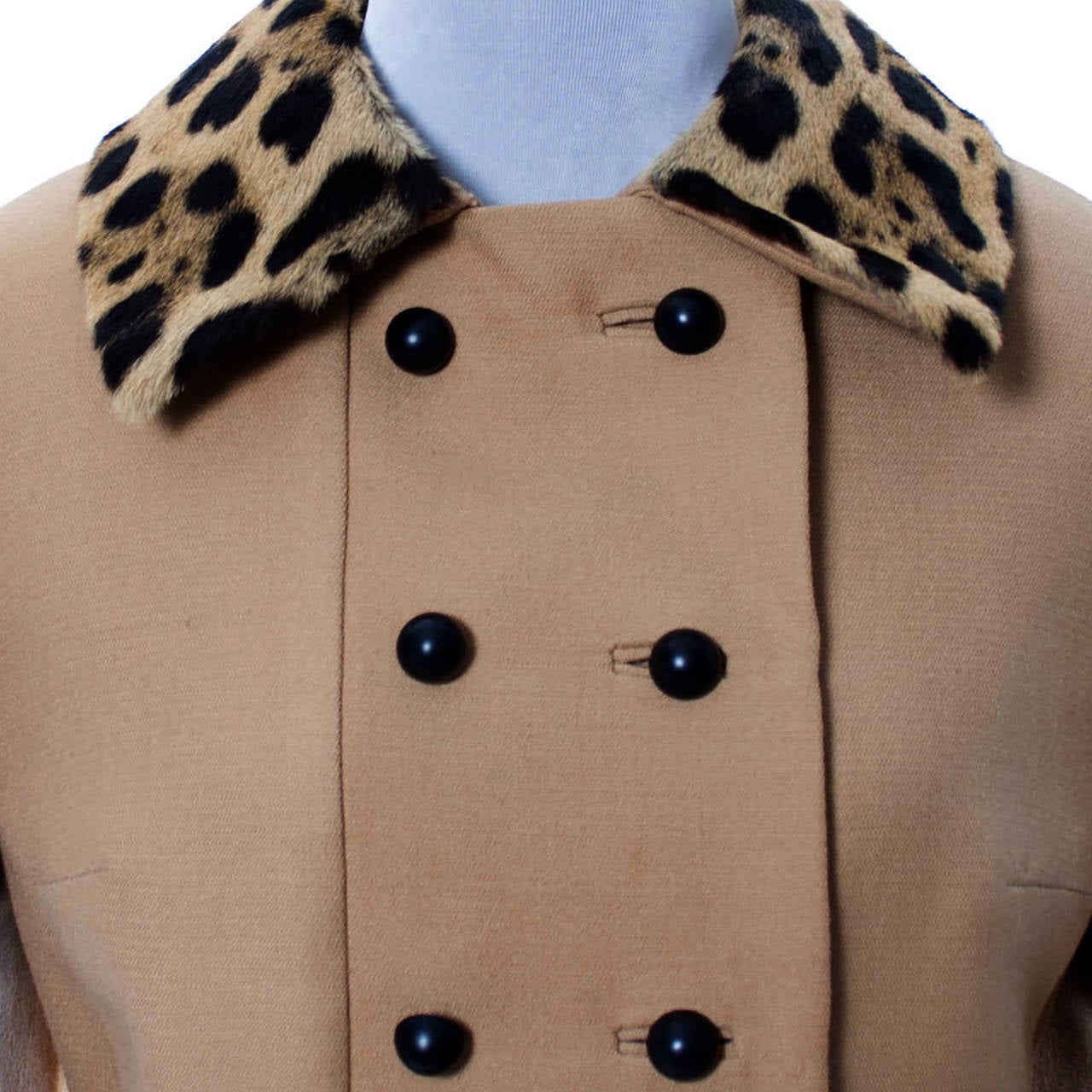 Vintage Dress Jacket Suit Gary Keehn Fur Trim Birnbaums 1960s In Excellent Condition In Portland, OR