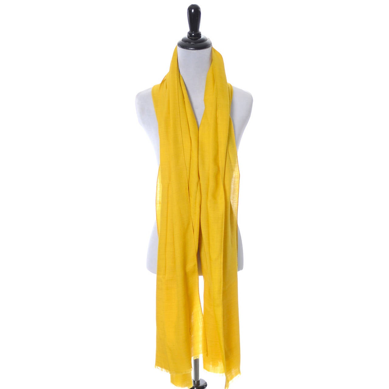 yellow wool scarf