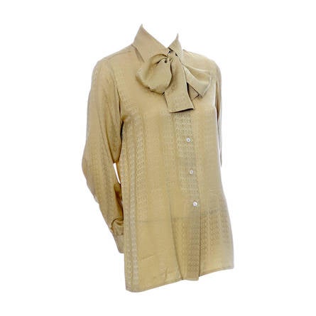 vintage gucci silk blouse