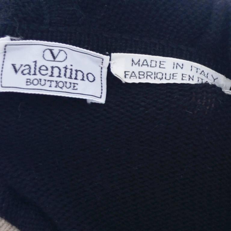 Valentino Vintage Sweater Cardigan Cashmere Wool Neiman Marcus Hooded ...