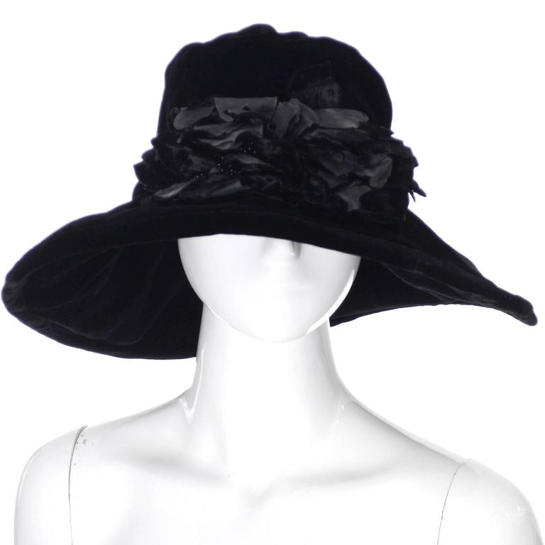 vintage black hat
