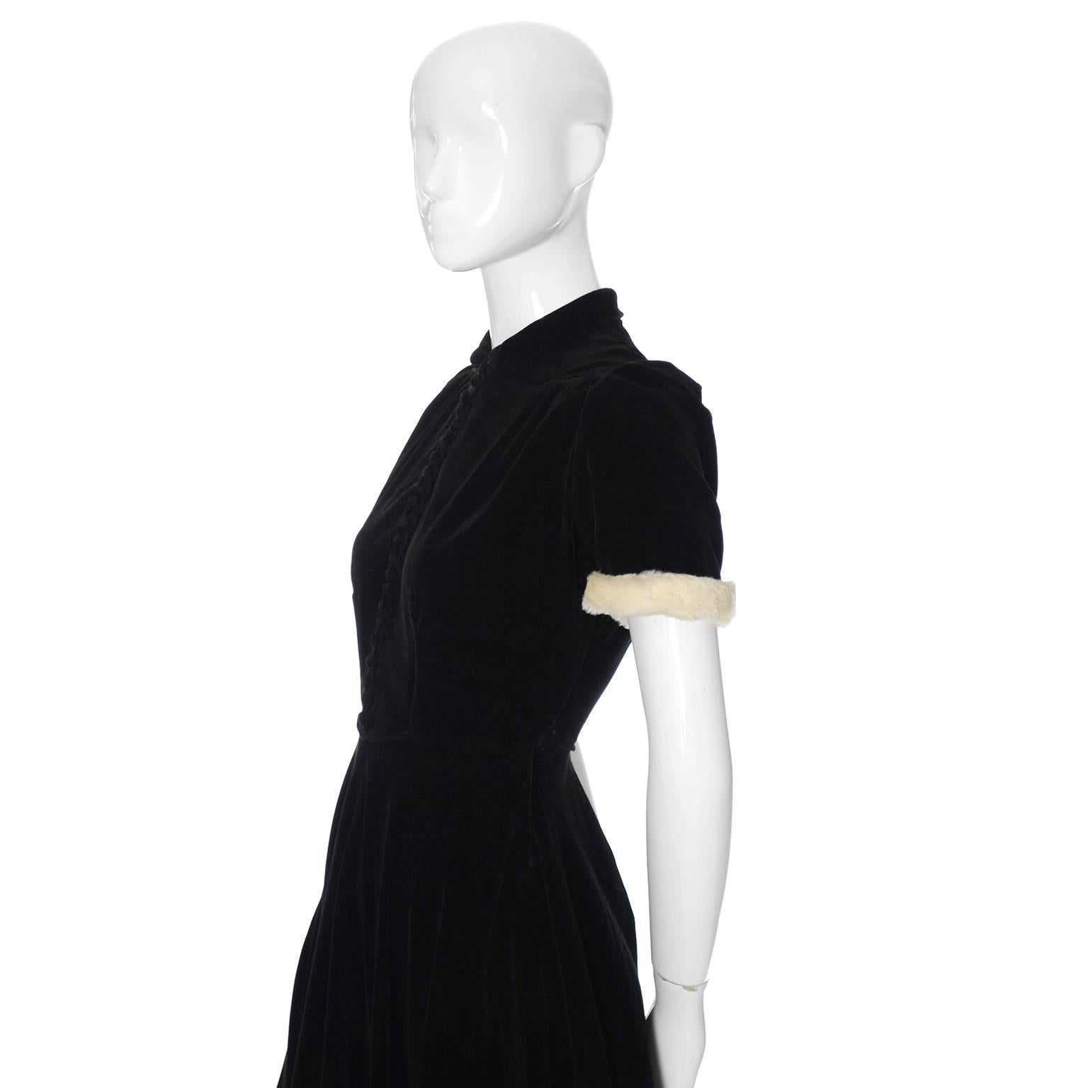 1940s black dress