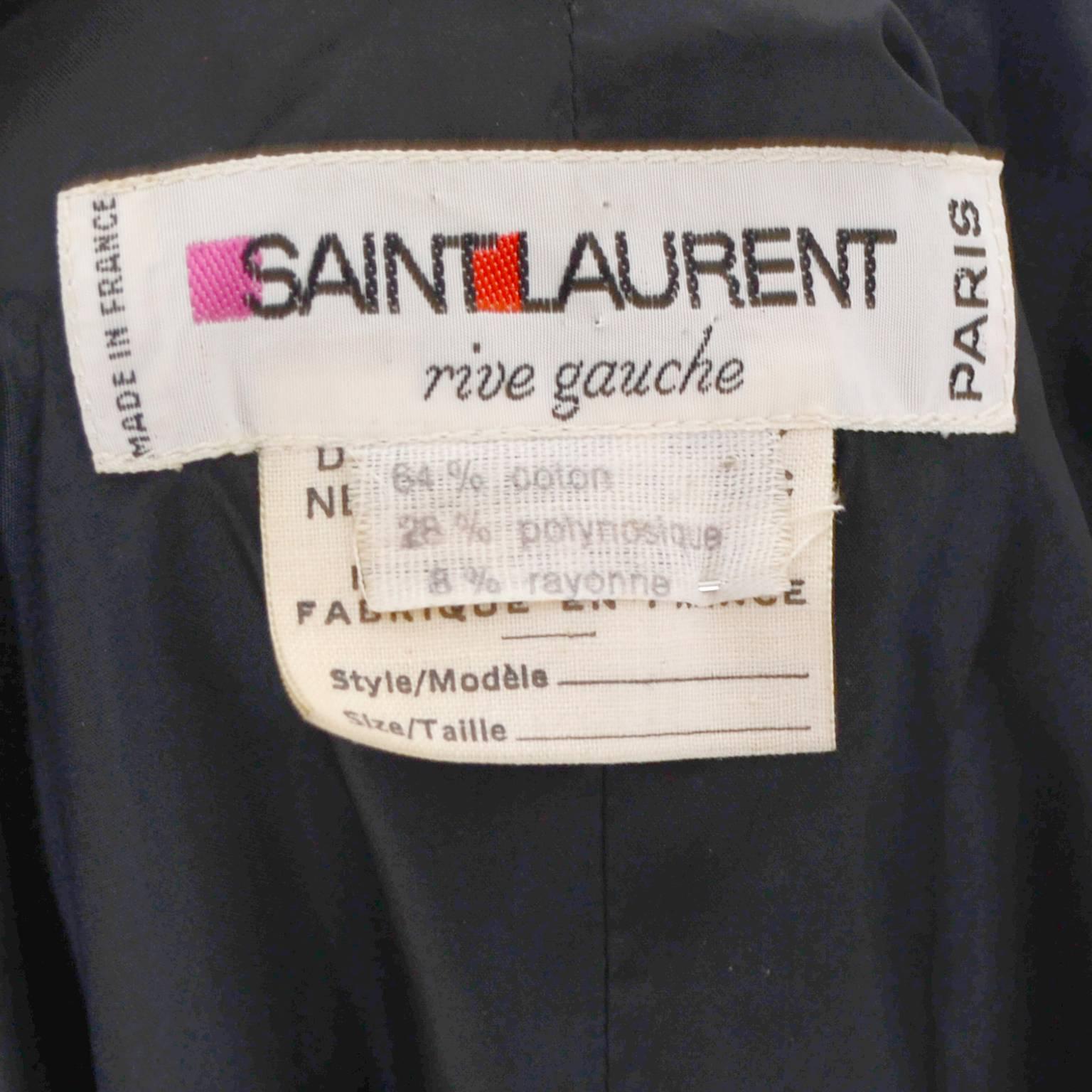 YSL Yves Saint Laurent Rive Gauche Vintage Opera Cape Hooded Black Velvet 2
