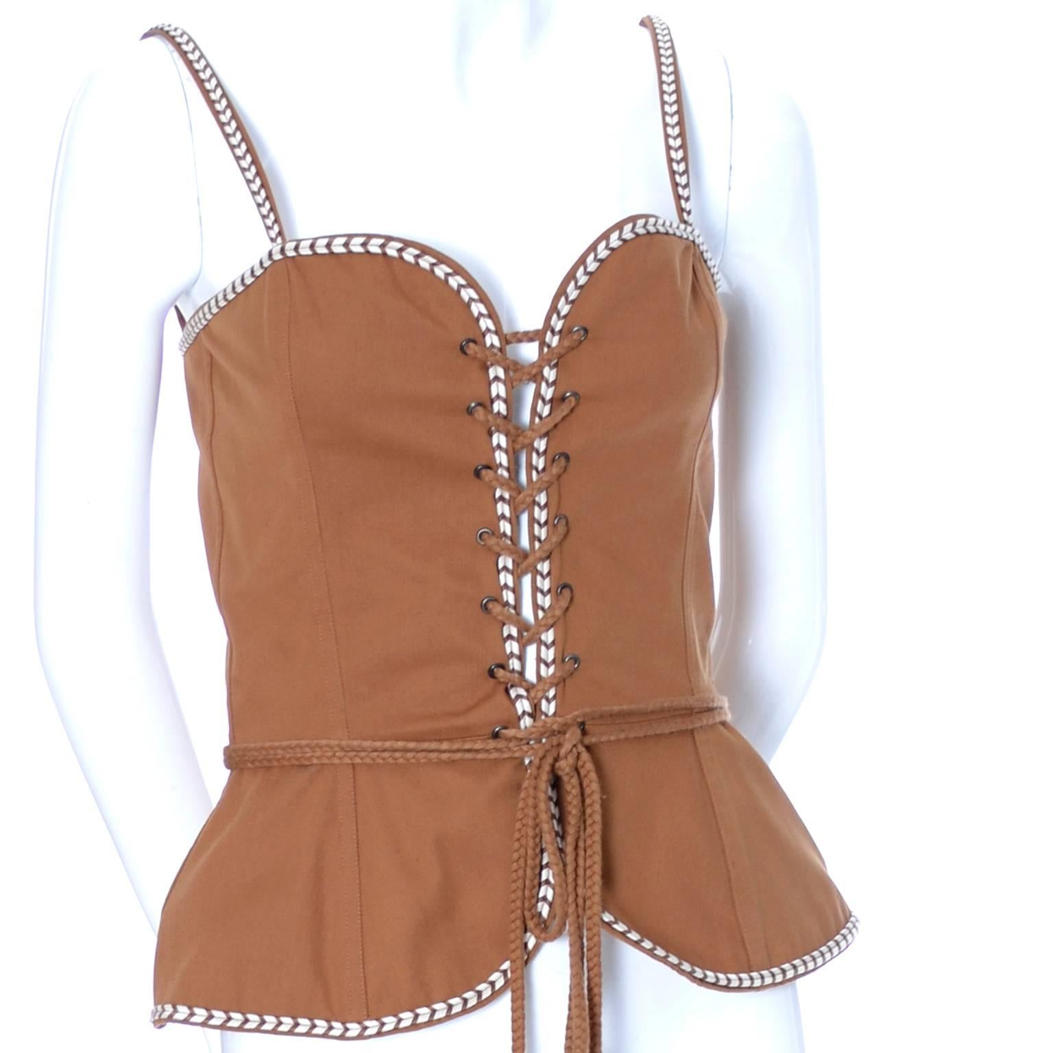 ysl corset top