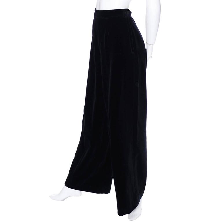 wide leg evening trousers