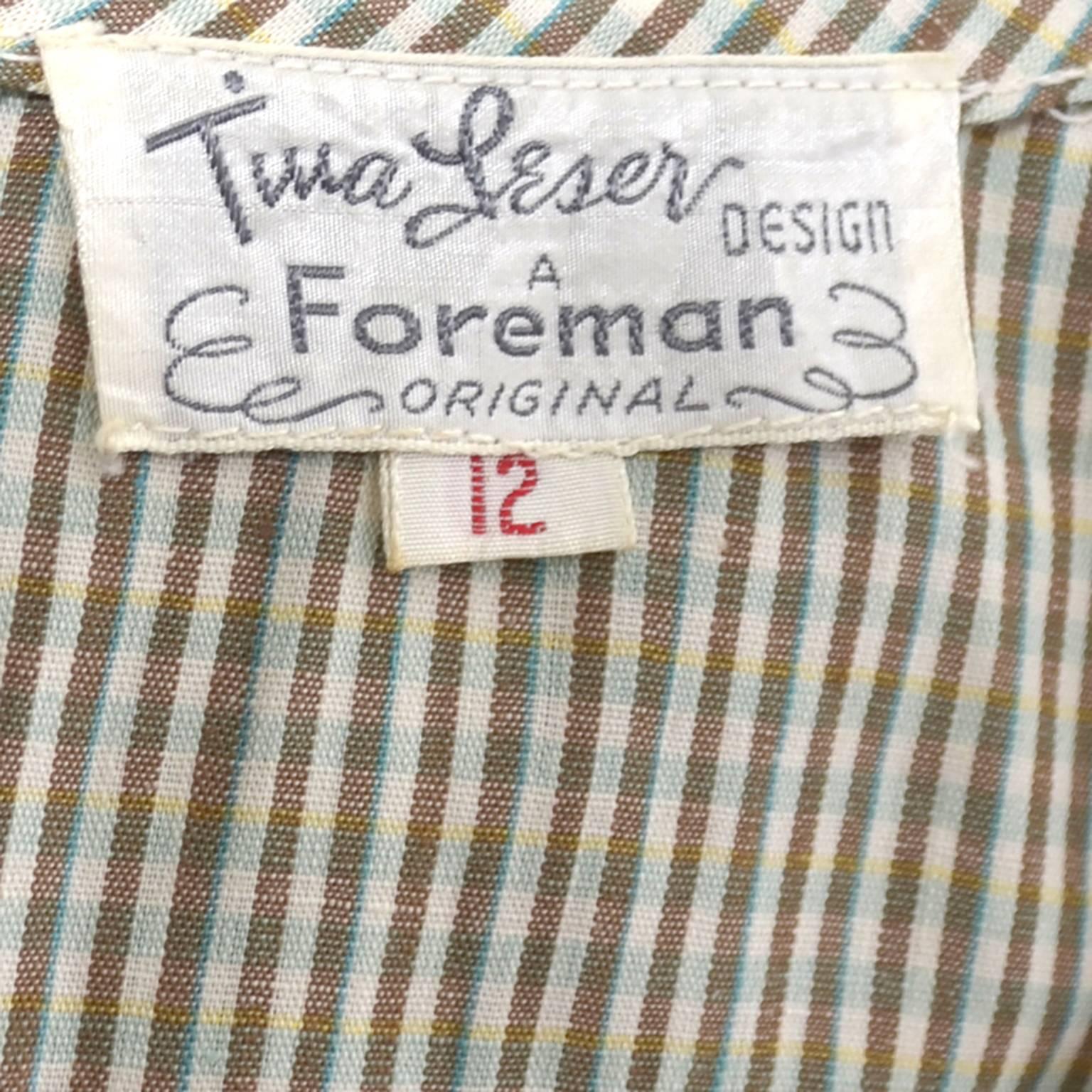 Tina Leser Early 1950's Vintage Dress Jacket 2 Pc Outfit Rare Foreman Label In Excellent Condition In Portland, OR