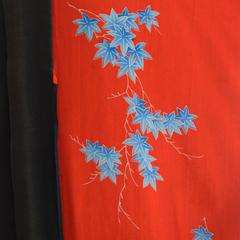 Silk Vintage Kimono Robe From Antique Asian Textile Collector