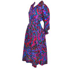 Yves Saint Laurent Vintage YSL Rive Gauche 2 Pc Dress Skirt Blouse 1970s 9
