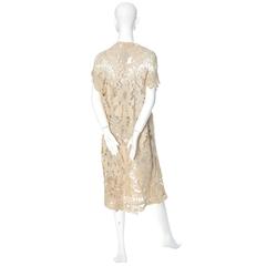 Lace Edwardian Waistcoat Vest or Jacket Vintage Battenburg Needle Mixed lace