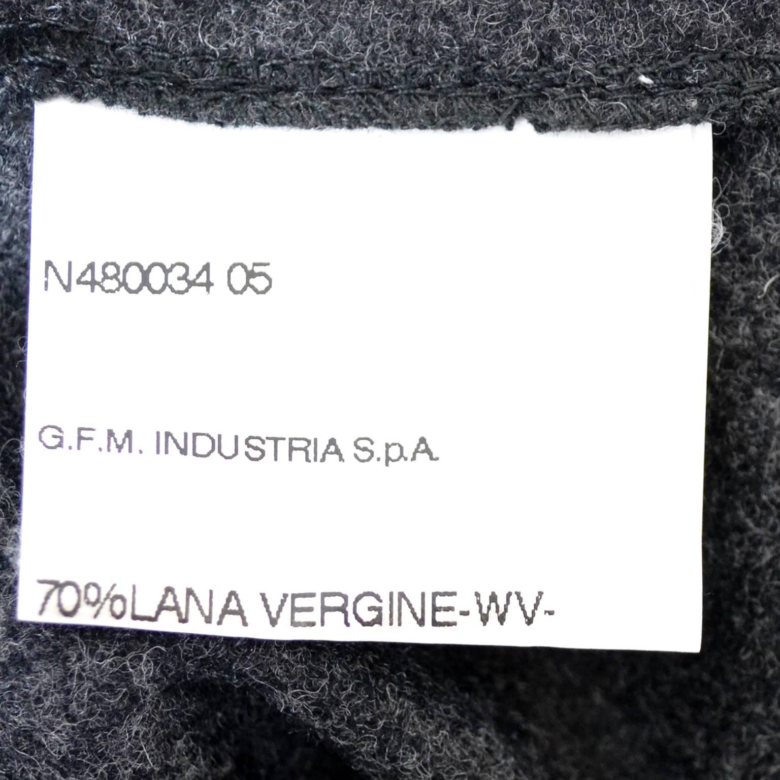 Vivienne Westwood Vintage Skirt Gray Wool Cashmere Avant Garde Anglomania 3