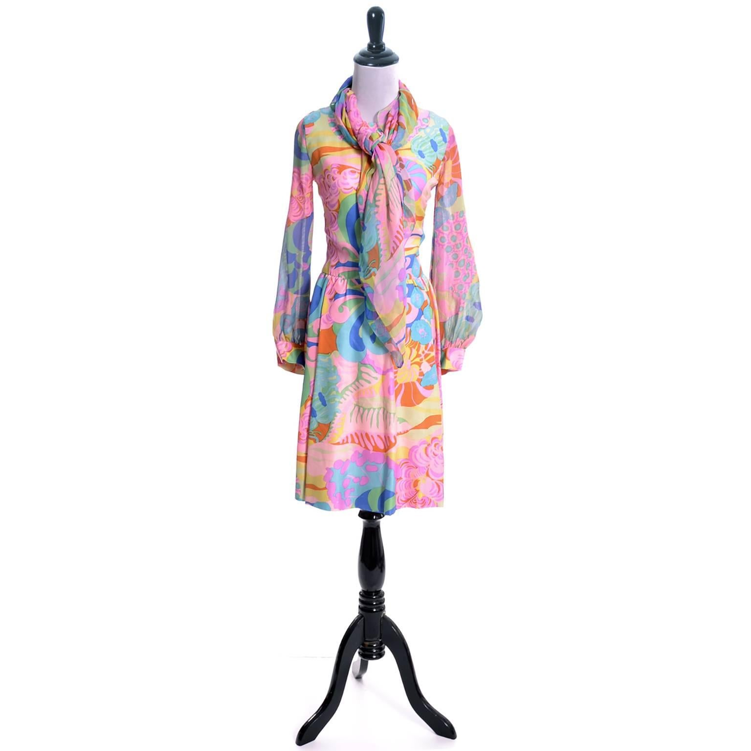vintage psychedelic dress