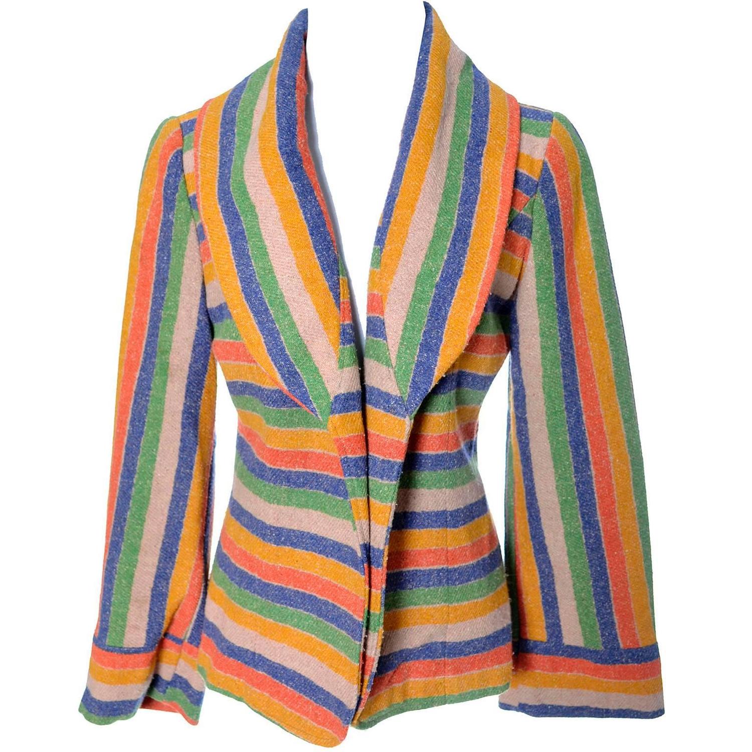 1950s Vintage Jacket Western Post Time Blanket Style Coat at 1stdibs