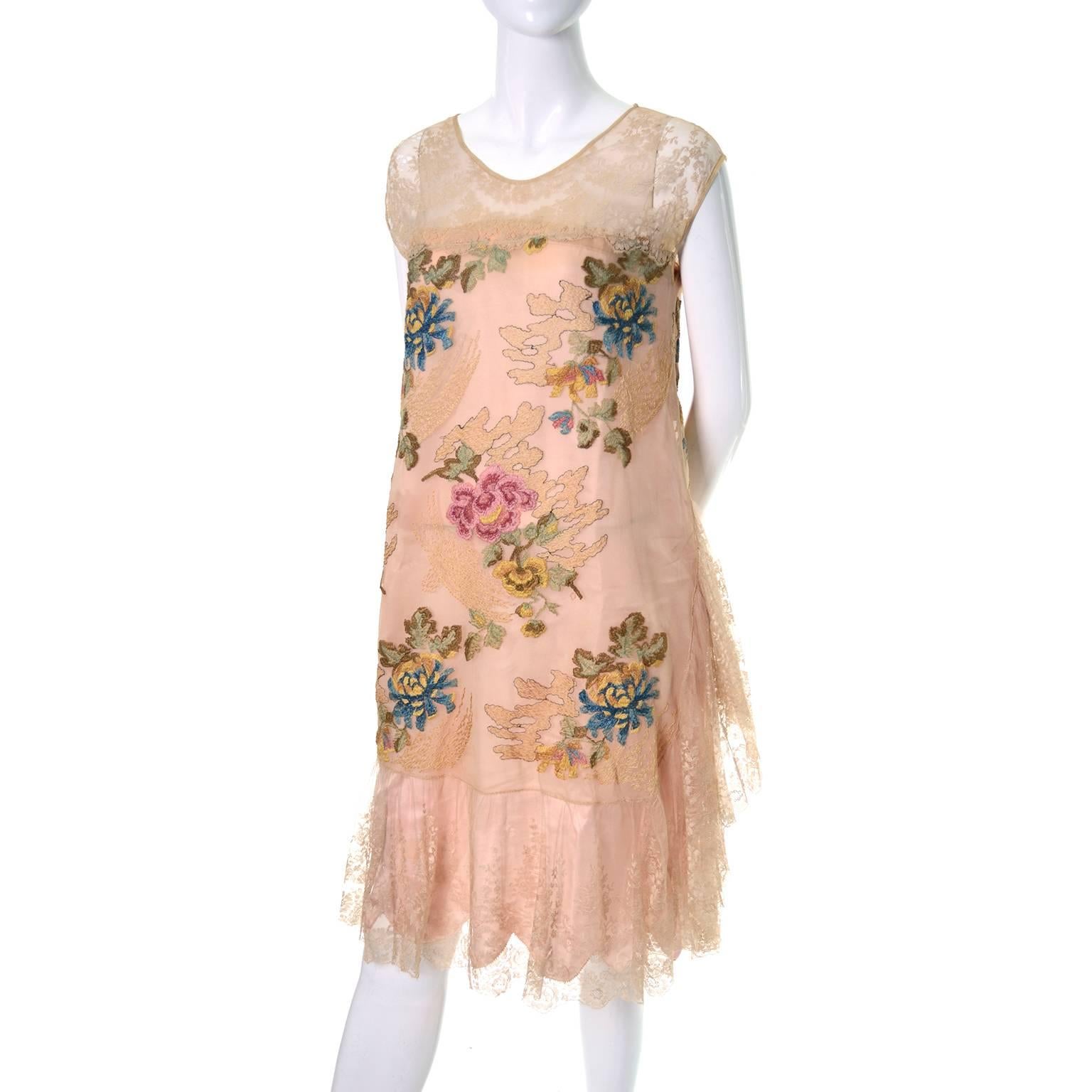 I fell in love with this vintage 20's dress when I acquired several items from this very prominent Portland Oregon estate for my inventory and I am including the original photo of the owner wearing the dress.  The dress is reminiscent of Callot