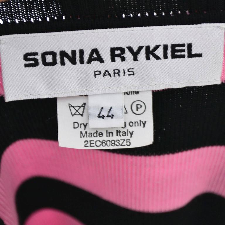 Women's Iconic Vintage Sonia Rykiel Pull de Luxe Rhinestone Striped Sweater Top M/L For Sale