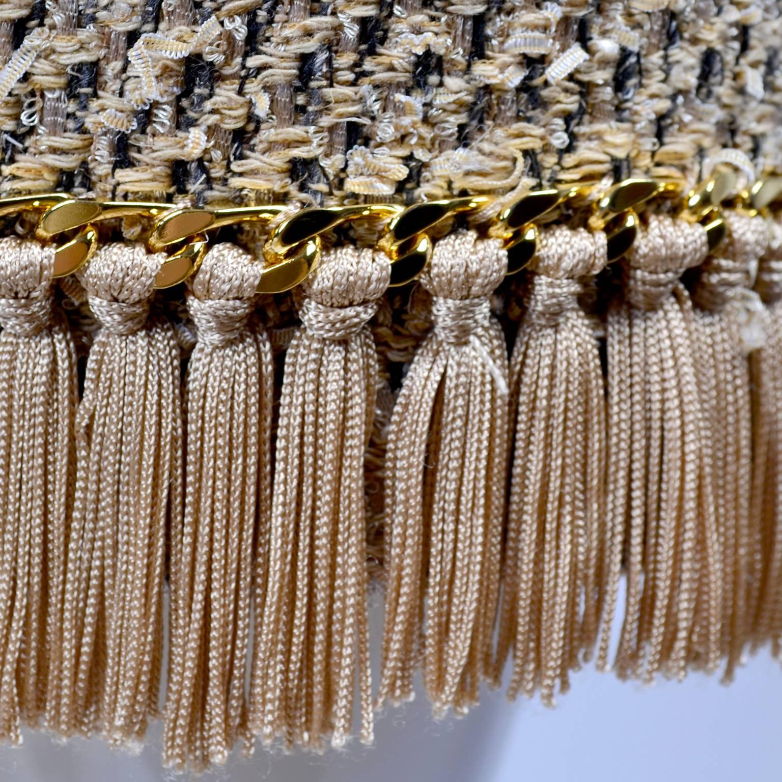 gold tassel skirt