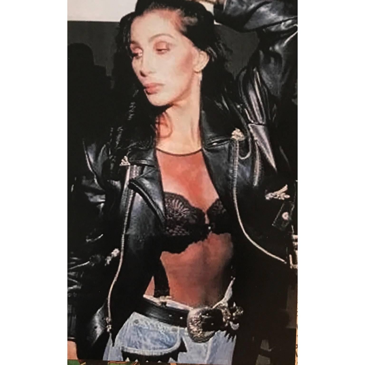 This black lace underwire bra was acquired from a collector who owned many items belonging to Cher.  We also have other pieces of lingerie that was owned by Cher from this collection on 1stdibs, as well as her coat, a pair of her YSL shoes, and an