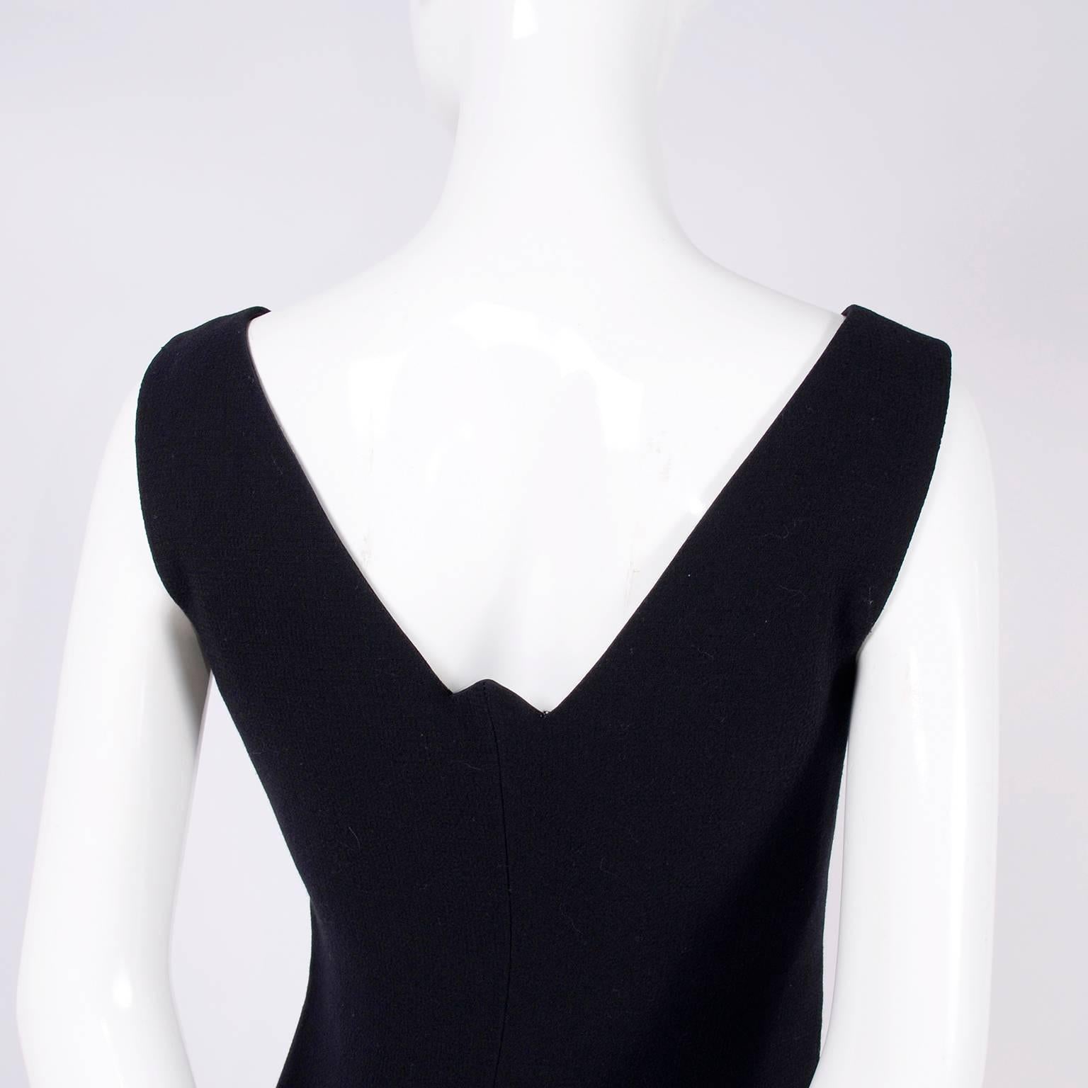 Deadstock New W/ Tags Gianni Versace Couture Vintage Little Black Dress 1995/96 In New Condition For Sale In Portland, OR