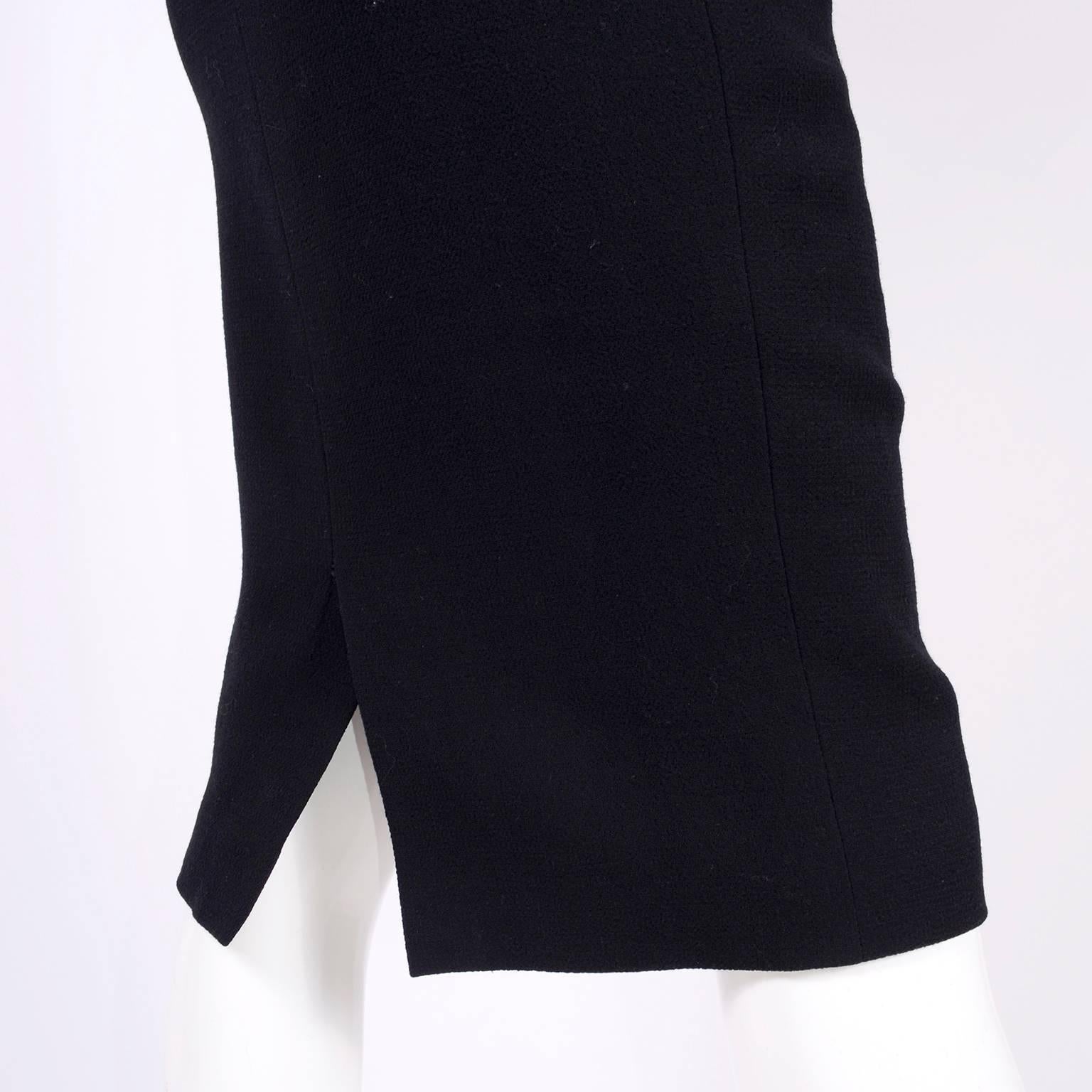 Deadstock New W/ Tags Gianni Versace Couture Vintage Little Black Dress 1995/96 For Sale 2