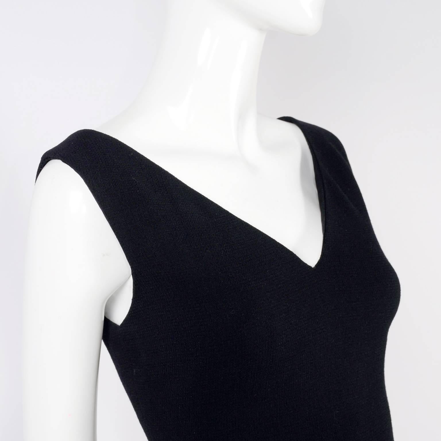 Deadstock New W/ Tags Gianni Versace Couture Vintage Little Black Dress 1995/96 For Sale 4