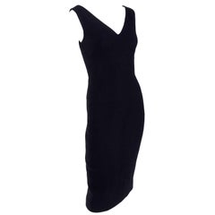 Deadstock New W/ Tags Gianni Versace Couture Vintage Little Black Dress 1995/96