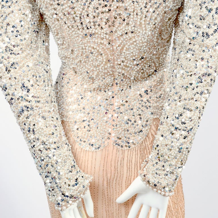 Oleg Cassini Vintage Pink Silk Beaded Dress Evening Gown With Pearls and Sequins at 1stDibs | oleg cassini evening gowns, vintage oleg cassini dress, beaded and sequin evening gowns Oleg Cassini Vintage Pink Silk Beaded Dress Evening Gown With Pearls and Sequins at 1stDibs | oleg cassini evening gowns, vintage oleg cassini dress, beaded and sequin evening gowns
