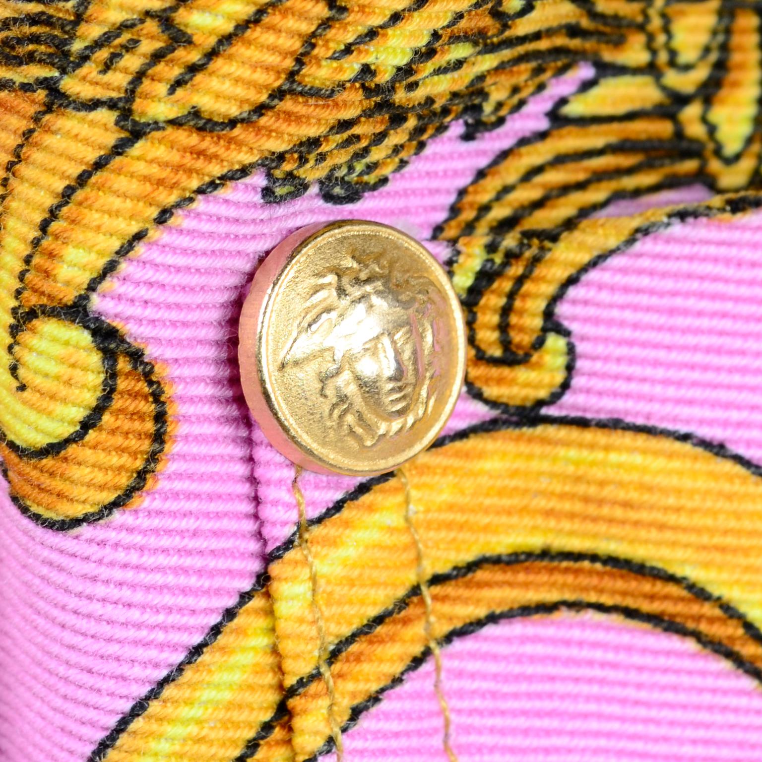 pink versace print