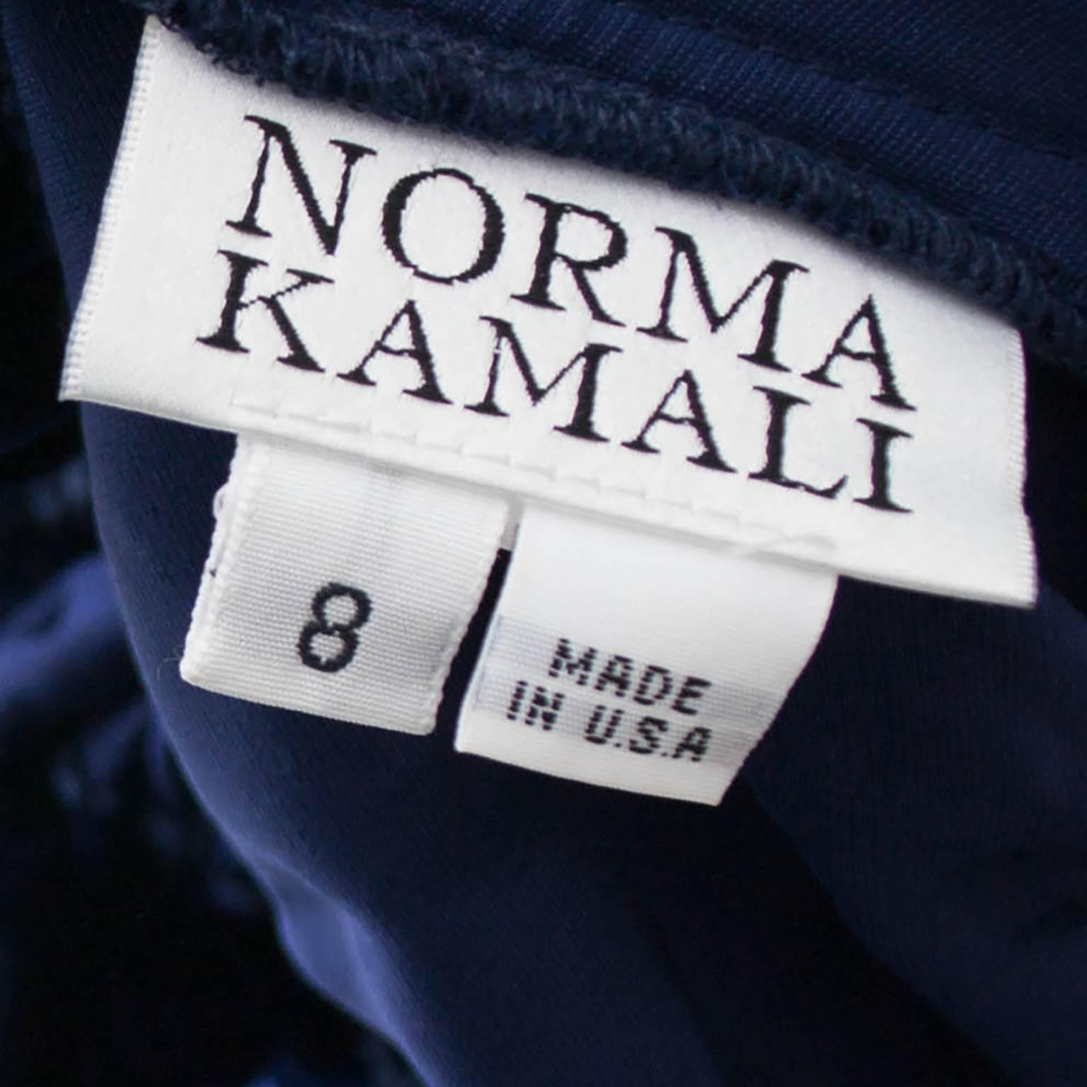 Vintage Norma Kamali 80s Avant Garde Blue Velvet Dress Poet Sleeves at ...