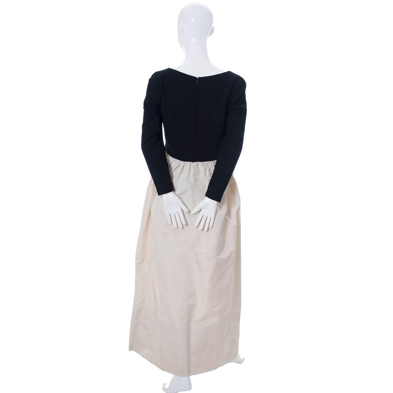 Women's 1970s Pauline Trigere Vintage Dress Long Maxi Marshall Field 