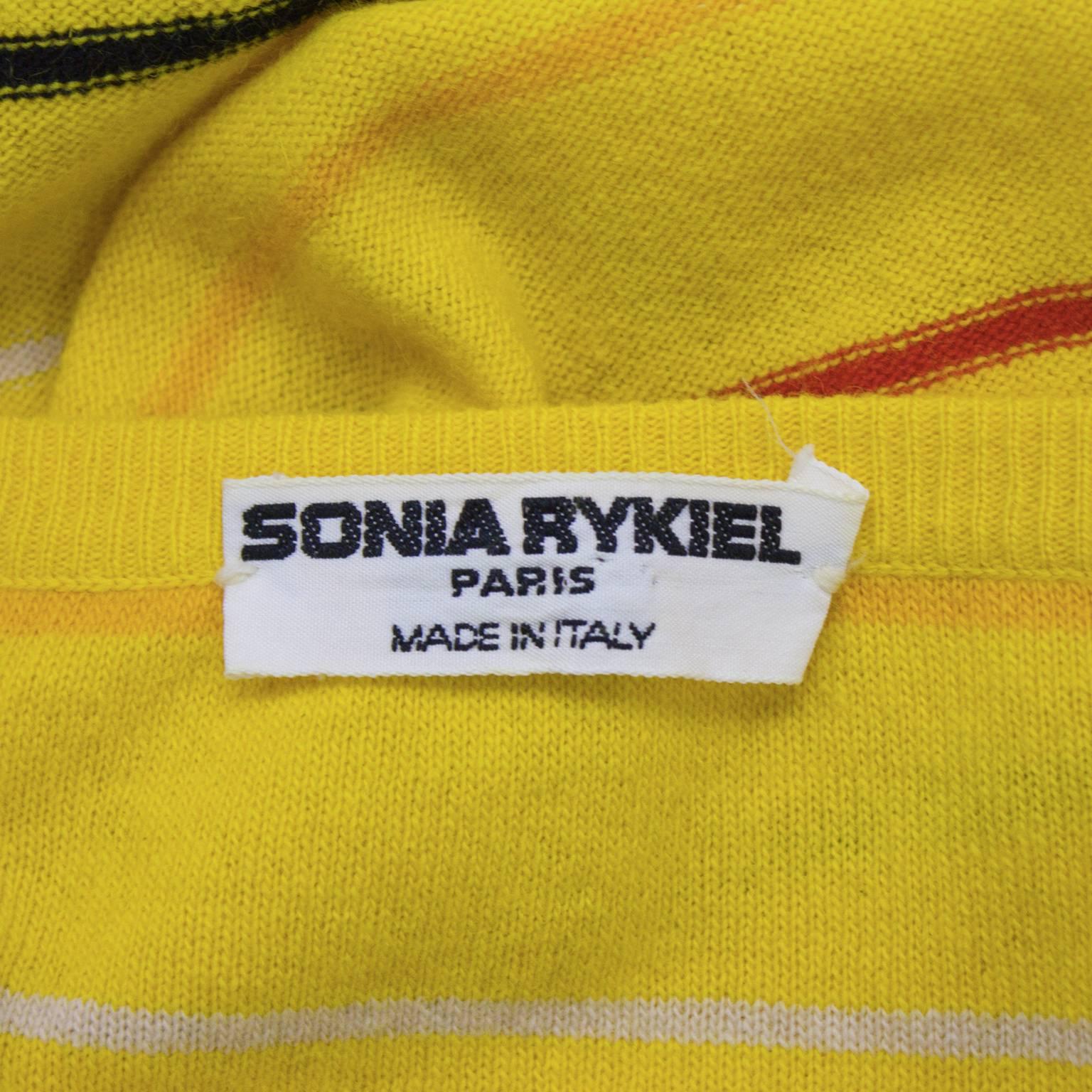 1980's Sonia Rykiel Yellow Knit Ensemble 3