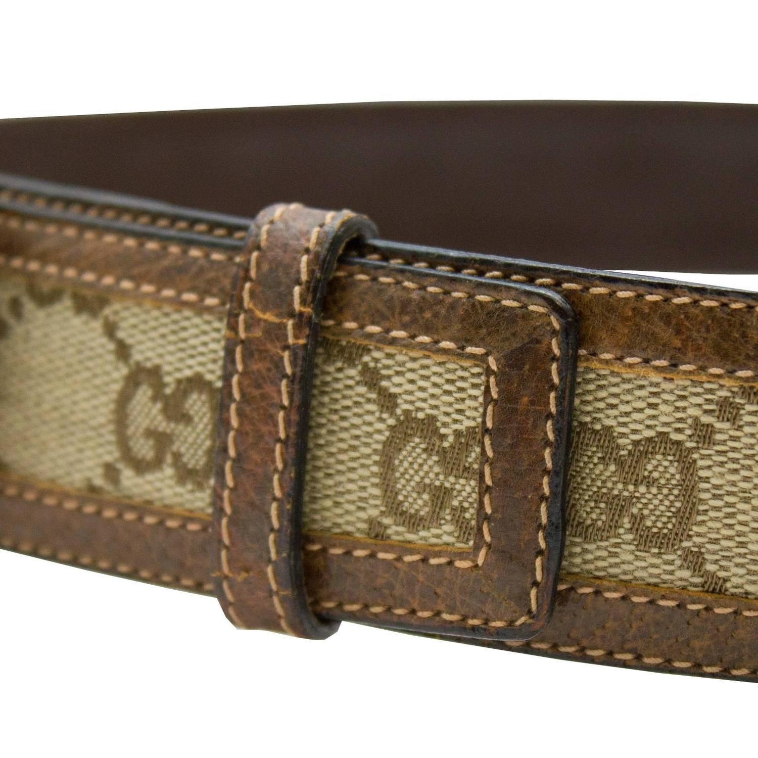 1970s Gucci Monogram Belt For Sale at 1stdibs