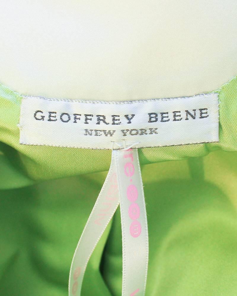 1960's Geoffrey Beene Green Swing Dress 1