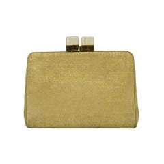 1970's Judith Leiber Gold Clutch 