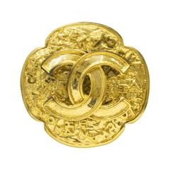 Autumn 1995 Chanel Petal Shaped CC Pin