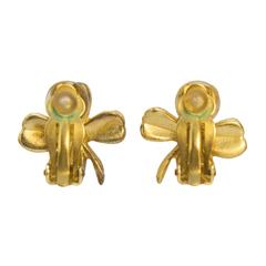 2003 Chanel Cloverleaf Earrings